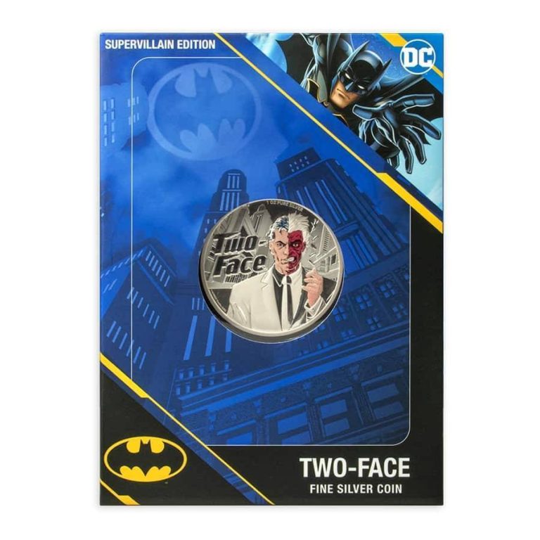 Read more about the article 2022 $5 Samoa DC Comics Two-Face Supervillain 1 oz .999 Fine Silver Coin