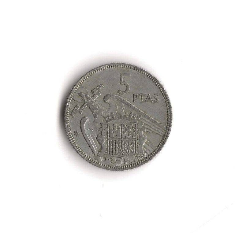 Read more about the article 1957 Spain – 5 Pesetas – 948