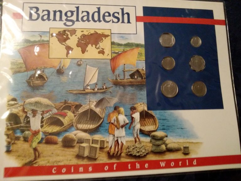 Read more about the article Coins of the World Bangladesh 1974-1994 1 Taka 1992 50 Paisa 1980 Brilliant UNC