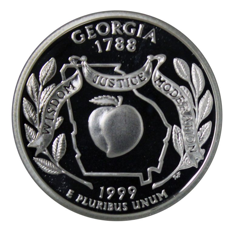 Read more about the article 1999 S State Quarter Georgia Gem Deep Cameo Proof 90% Silver US Coin