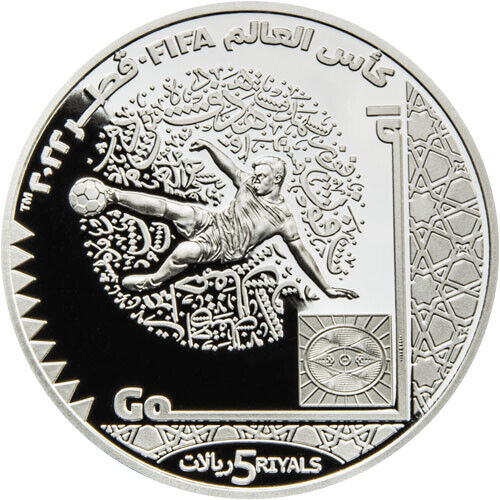 Read more about the article 2022 1 oz Proof Qatar Silver FIFA World Cup Goal Coin