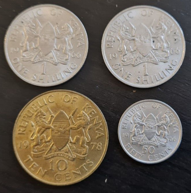 Read more about the article KENYA – FOUR COINS 1960s and 70s