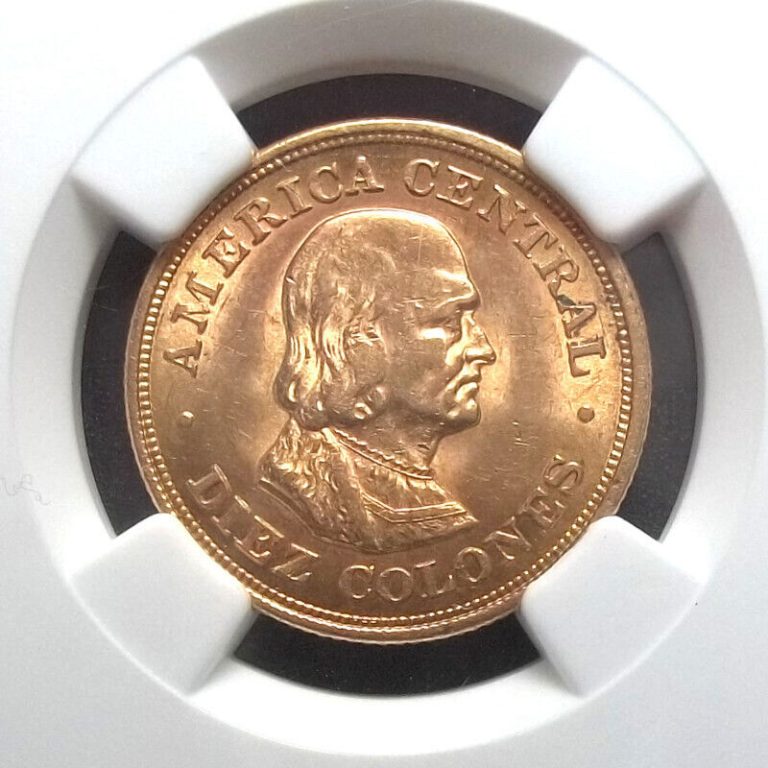 Read more about the article COSTA RICA – 1897 – 10 COLONES GOLD – NGC MS63 -MINTED AT PHILADELPHIA MINT USA