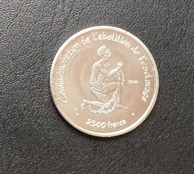 Read more about the article 2007 Ivory Coast 2500 Francs Silver Coin Abolition of Slavery