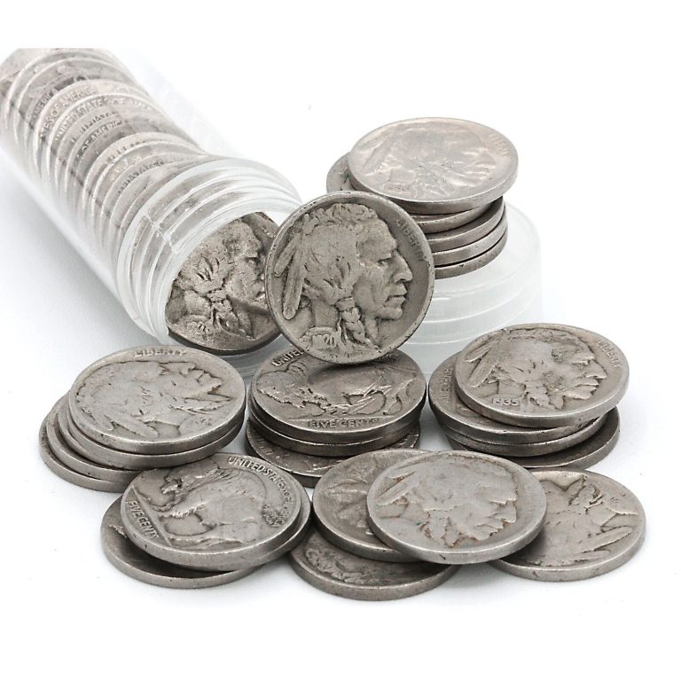 Read more about the article Roll of Buffalo Nickels – Well Circulated (40 Coins) | Protective Plastic Tube