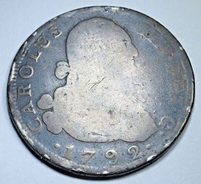 Read more about the article 1792 Spanish Silver 4 Reales Genuine Antique 1700s Colonial Pirate Treasure Coin