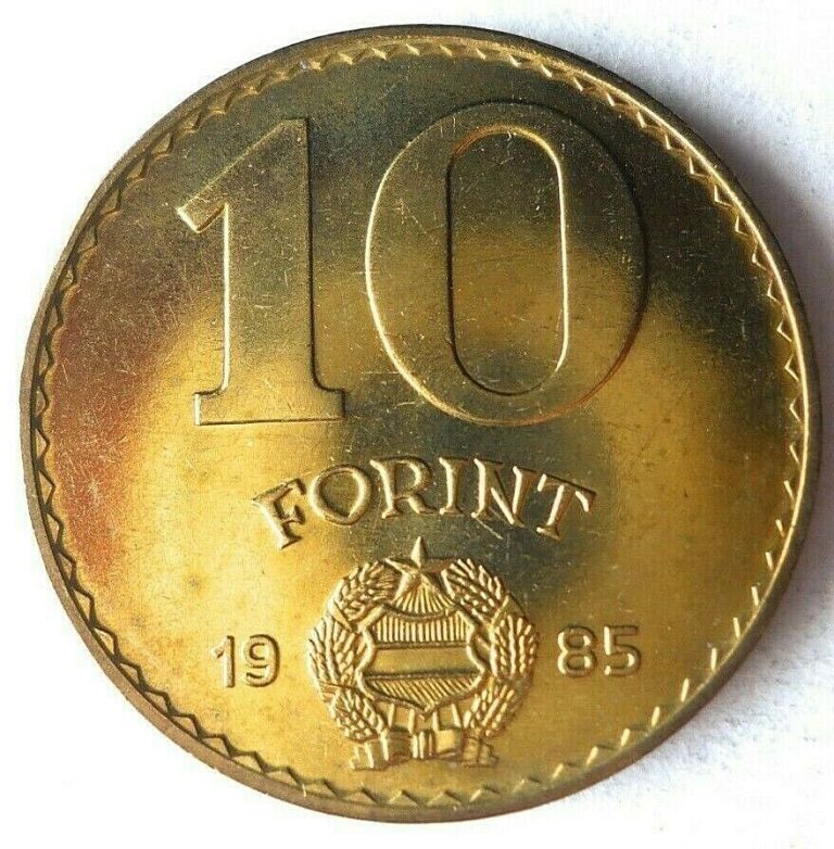 Read more about the article 1985 HUNGARY 10 FORINT – AU/UNC – Low Mintage Coin – Free Ship – Bin #LC 42