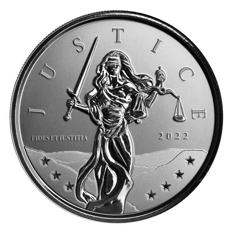 Read more about the article 2022 Gibraltar Lady Justice 1 oz Silver Coin – In Capsule