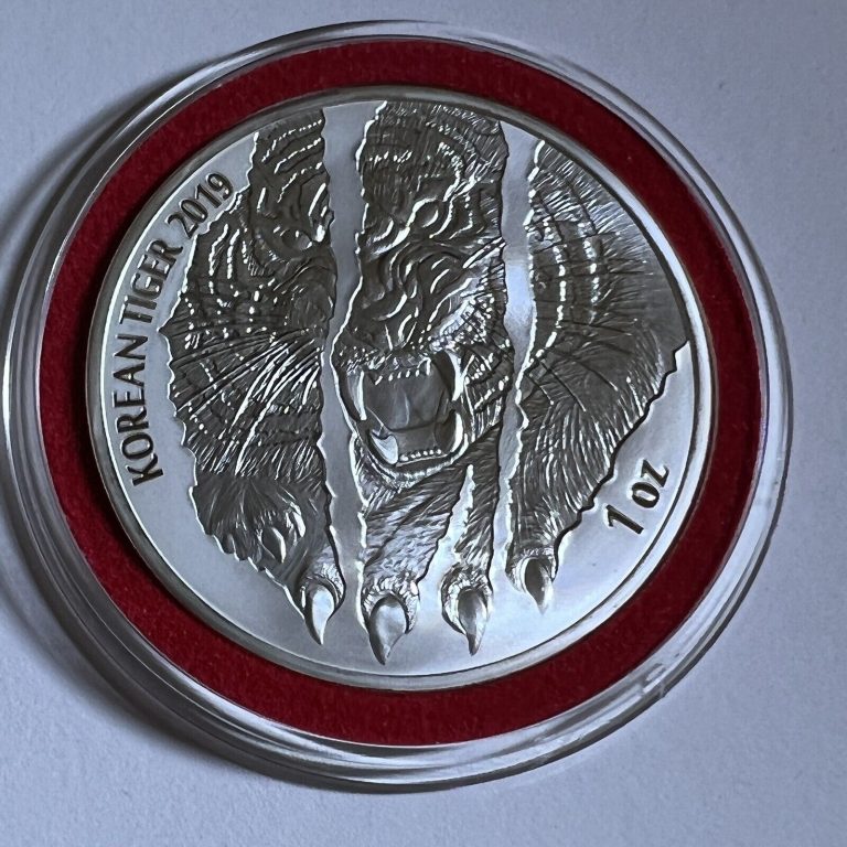 Read more about the article 2019 South Korea Silver Tiger 1 Troy Oz Bullion Low Mintage 20 000