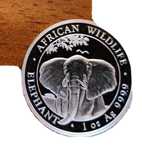 Read more about the article 2021 Somalia (Somali Republic) Elephant 1 oz Silver Coin