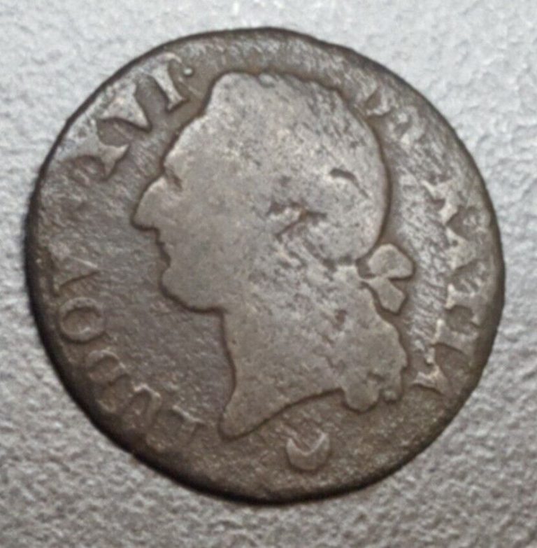 Read more about the article 1781 FRANCE 1/2 HALF SOL OLD 1700’s EUROPEAN COIN FRENCH REVOLUTION ERA HISTORY