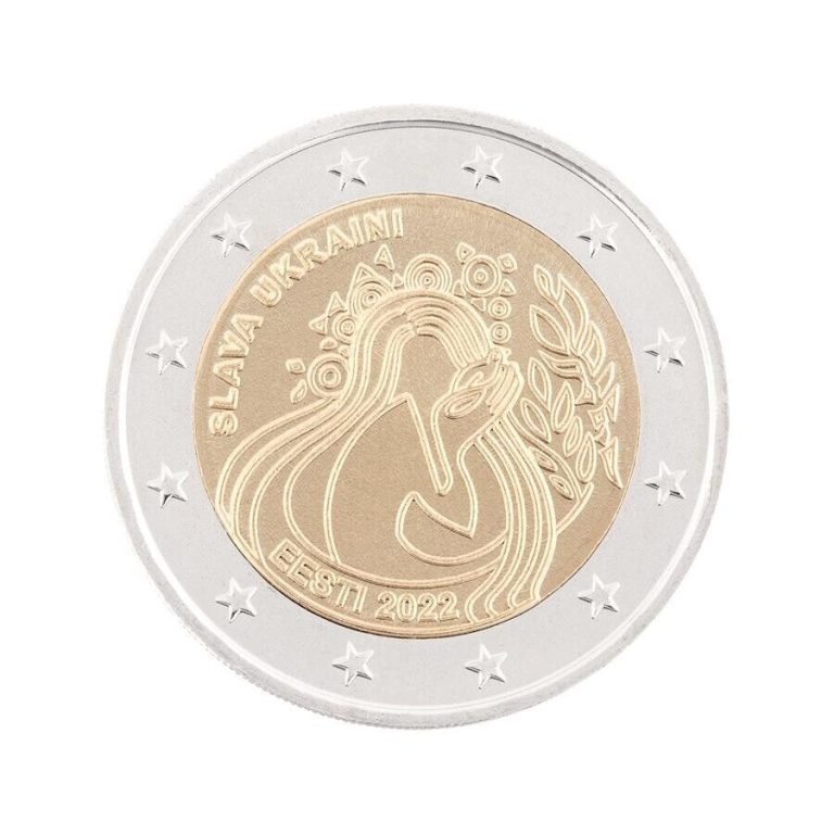 Read more about the article ESTONIA – 2 € Euro commemorative coin 2022 – Ukraine and freedom UNC