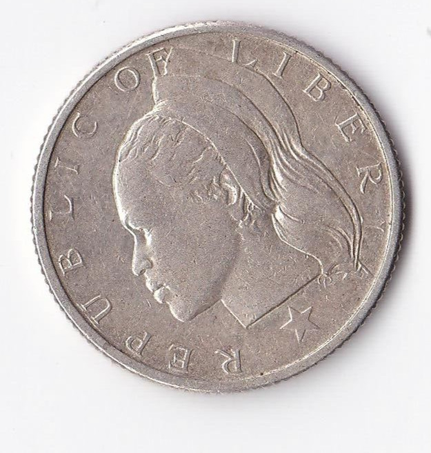 Read more about the article Liberia 25 Cents SILVER Coin  rare SILVER edition