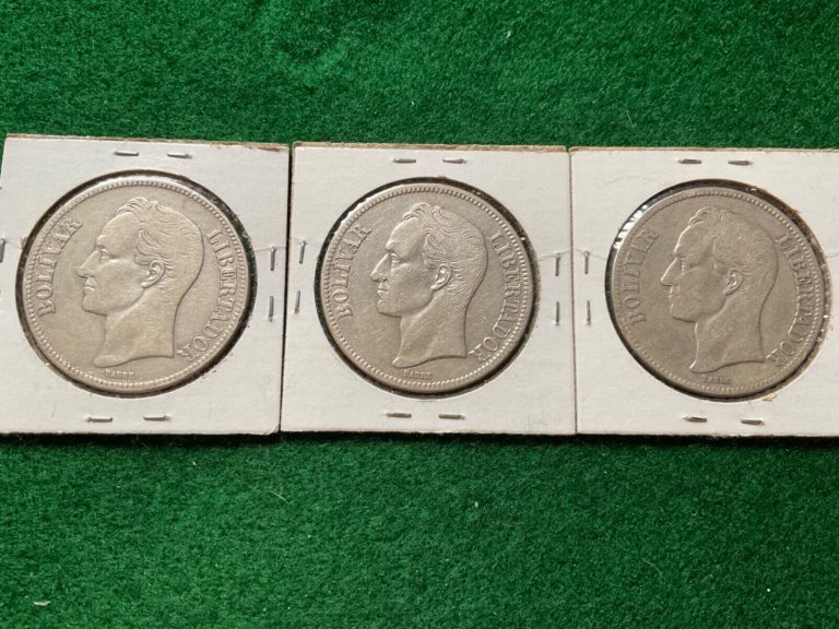 Read more about the article Lot of Silver Venezuela Coins. Bolivar – T20