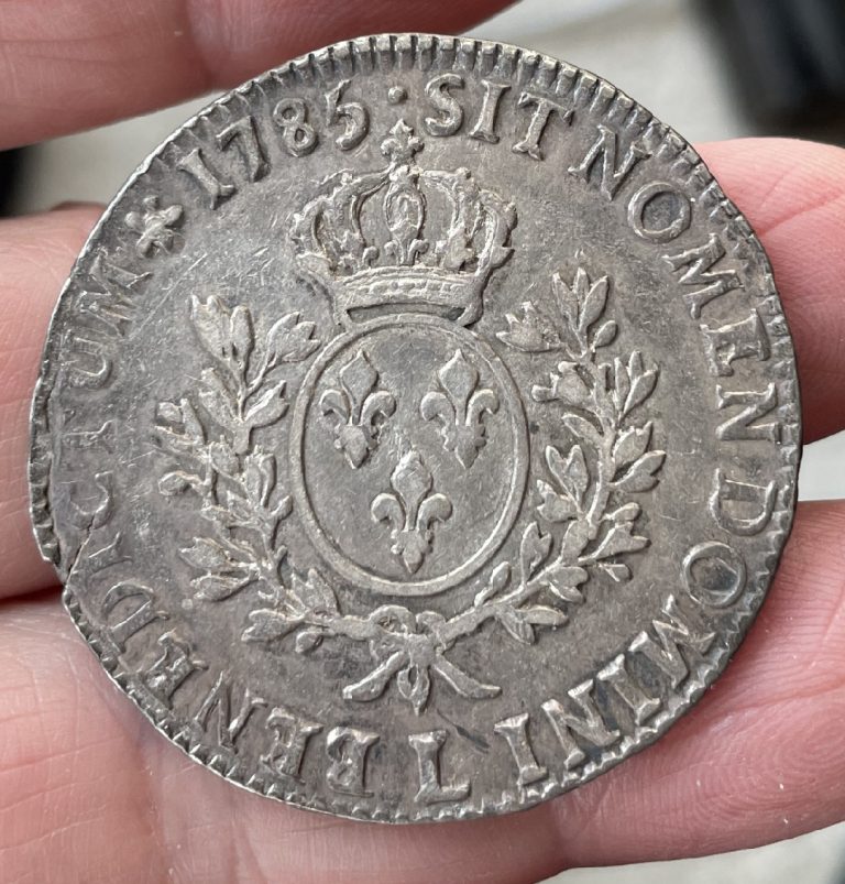 Read more about the article France – 1785 (L) – Silver Ecu – KM# 572 – Louis XVI