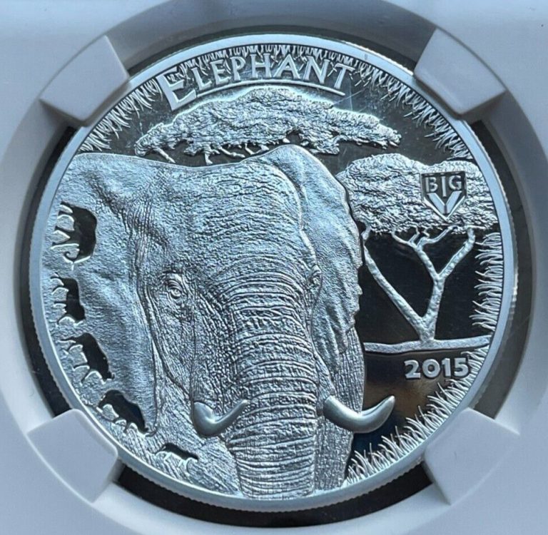 Read more about the article 2015 Tanzania 1000 Shillings – Elephant – Big 5 High Relief – NGC PF70 UCAM  bg