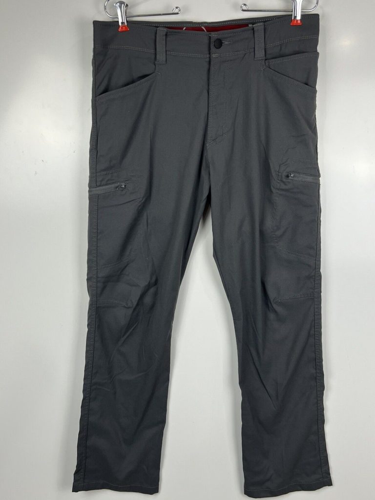 Read more about the article Wrangler Mens Outdoor Pants 34×30 Flex Waist Straight Leg Cargo Earth Gray.