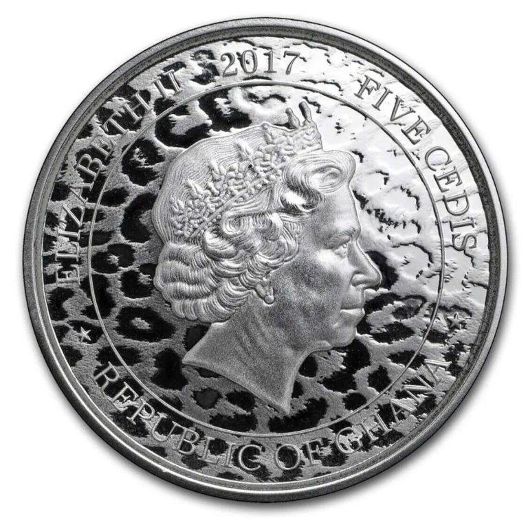 Read more about the article 2017 GHANA African Leopard ANIMALS Genuine Silver 5 Cedis Coin