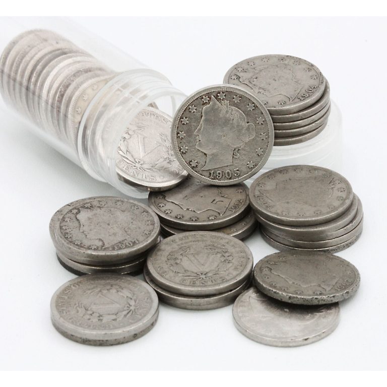 Read more about the article Roll of Liberty Nickels – Well Circulated (40 Coins) | Protective Plastic Tube