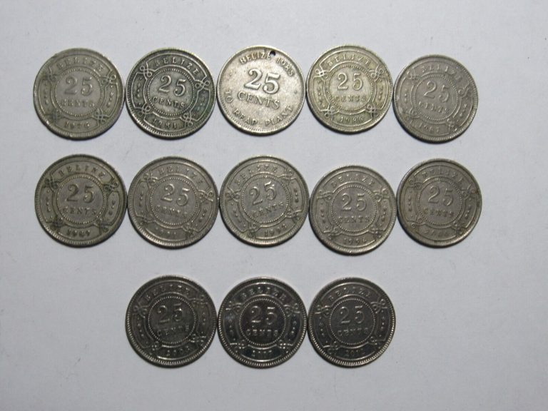 Read more about the article Lot of 13 Different Belize Coins – 1976 to 2012 – Circulated