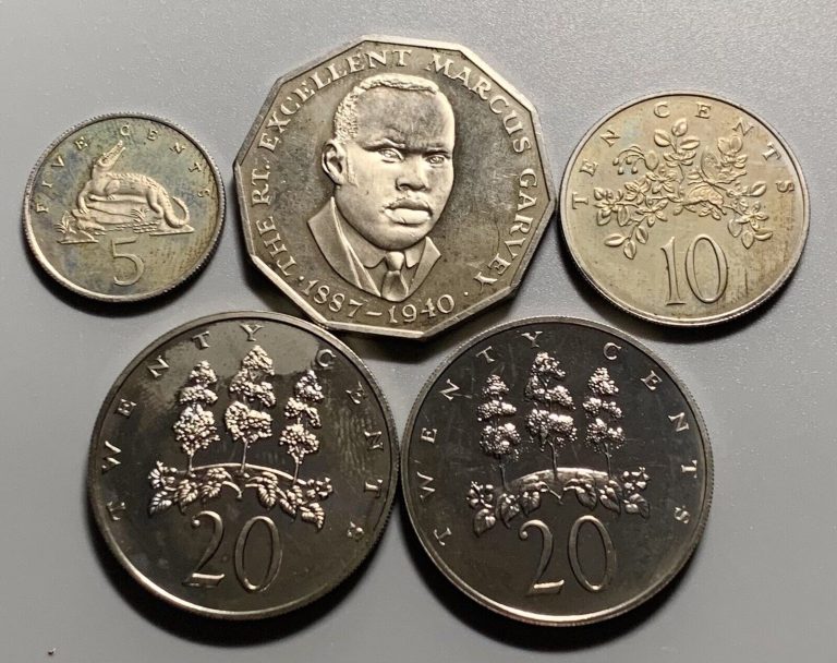 Read more about the article Lot Of 5  Jamaica Proof Coins – Toned