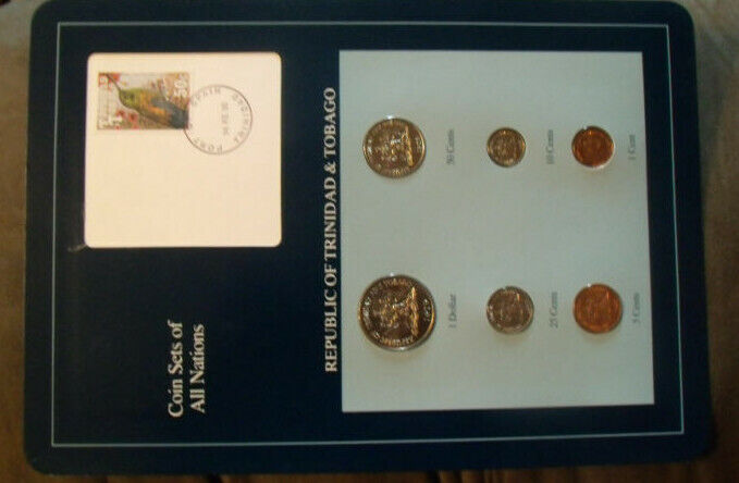 Read more about the article Coin Sets of All Nations Trinidad and Tobago 1978-1994 UNC $1 1979 50 cents 1978