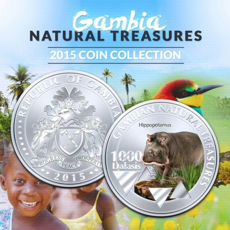 Read more about the article Gambia 1000 Dalasis 2015 UNC Hippopotamus Hippo Commemorative RARE coin