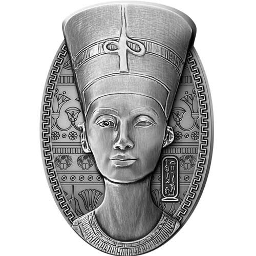 Read more about the article 2023 3 oz Antique Djibouti Silver Nefertiti Coin (Box + CoA)