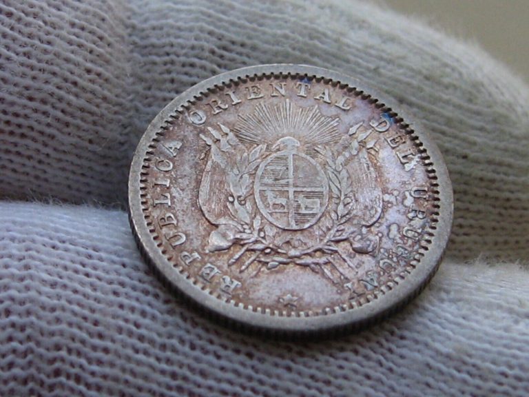 Read more about the article Uruguay 1877 A 10 Centesimos Silver Coin!