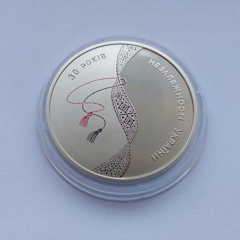 Read more about the article 30 Years of Independence of Ukraine  2021 coin 5 UAH  color embroidery  Cranes