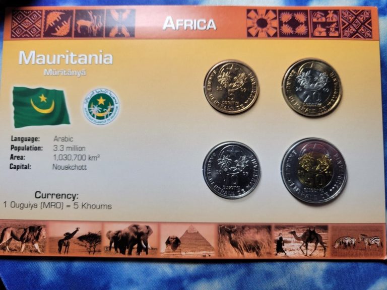 Read more about the article MAURITANIA AFRICA LITTLETON CARD 4 BU COINS SET NEW IN ZIPLOC 2009 2010