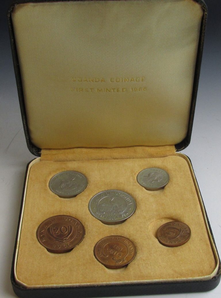 Read more about the article UGANDA 1966 6-Coin Proof Set First Coinage Issue