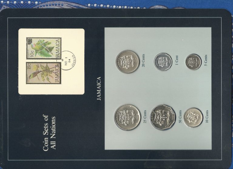 Read more about the article Coin Sets of All Nations Jamaica w/card 1974-1984 All FM (U) or (M) Low Mintage