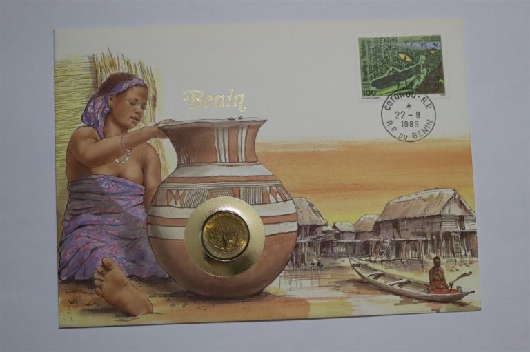 Read more about the article 🧭 BENIN 5 FRANCS 1972 COIN COVER B53 #49