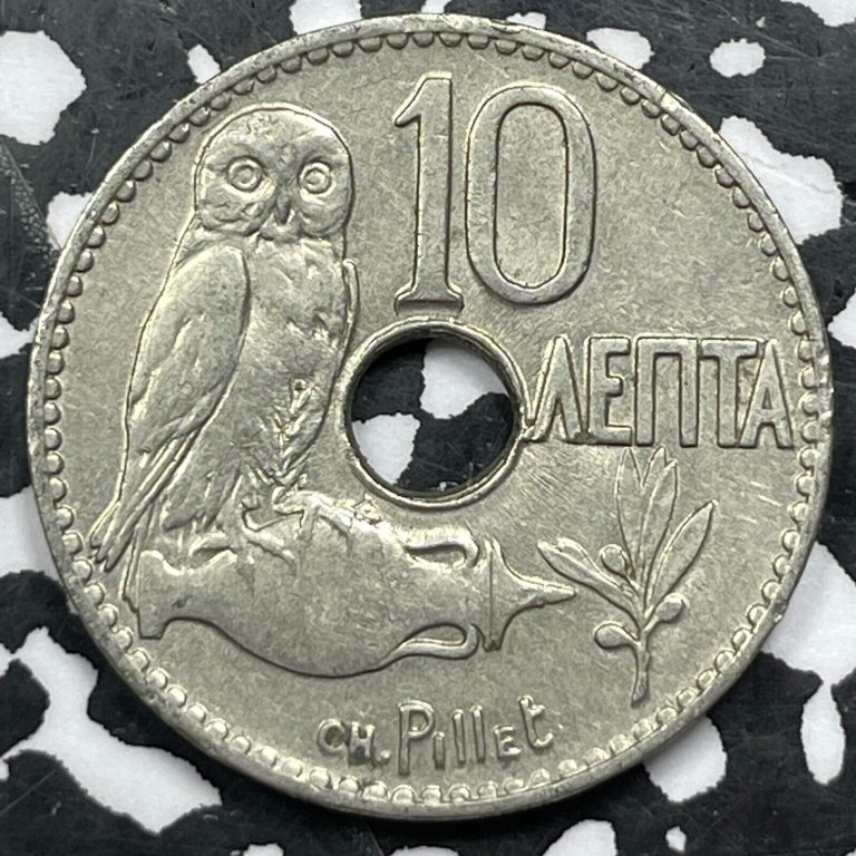 Read more about the article 1912 Greece 10 Lepta (15 Available) (1 Coin Only)