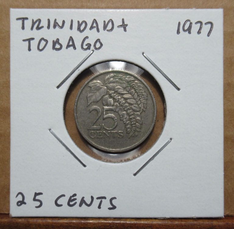 Read more about the article Trinidad and Tobago 25 Cents 1977 – Coin in 2×2 Flip – A0116