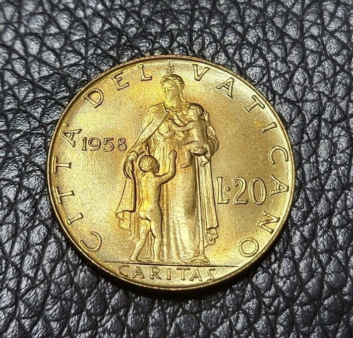 Read more about the article 1958 VATICAN CITY 20 LIRE COIN