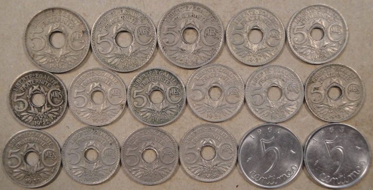 Read more about the article France 17 Different Five Centimes 1917-63 Better Grades-BU as Pictured