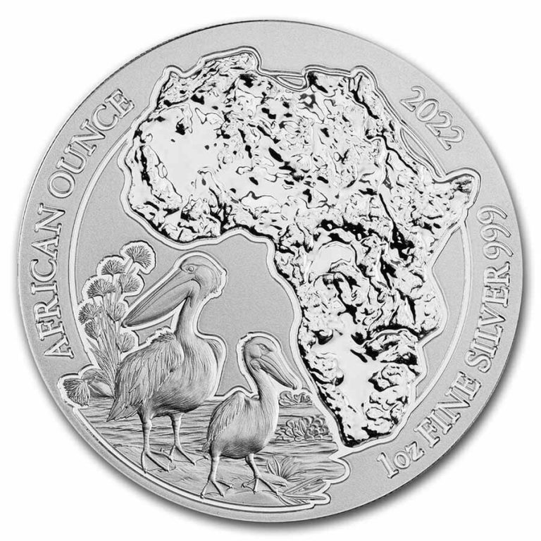 Read more about the article 2022 Rwanda 1 oz Silver African Pelican BU – SKU#248126