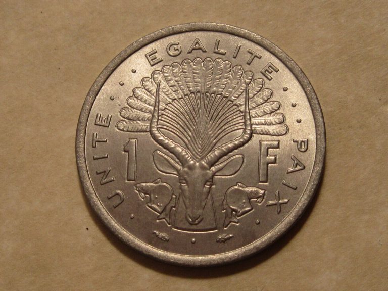 Read more about the article 1977 Djibouti 1 Franc  Giant Eland super coin nice old coin  animal