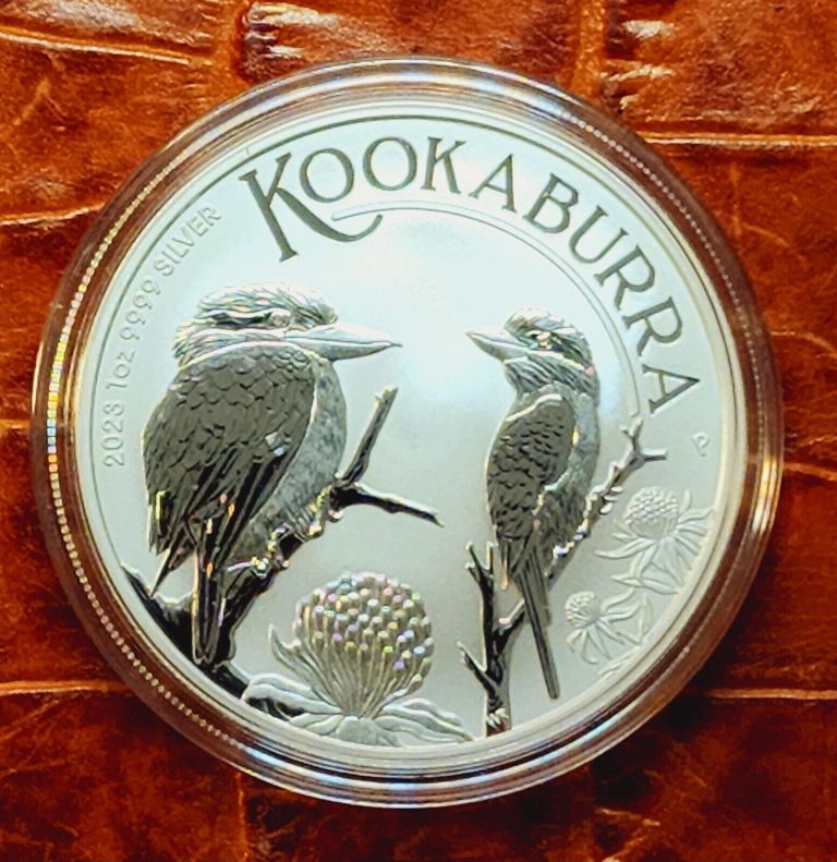 Read more about the article 2023 $1 Australia 1 oz .9999 Silver Kookaburra BU UNC in Capsule