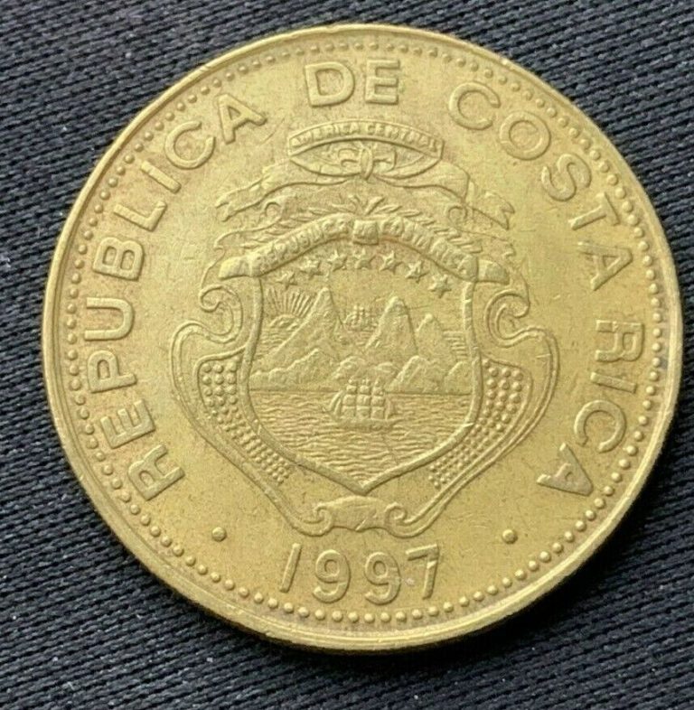 Read more about the article 1997 Costa Rica  50 Colones Coin XF +    World Coin Brass     #K1492