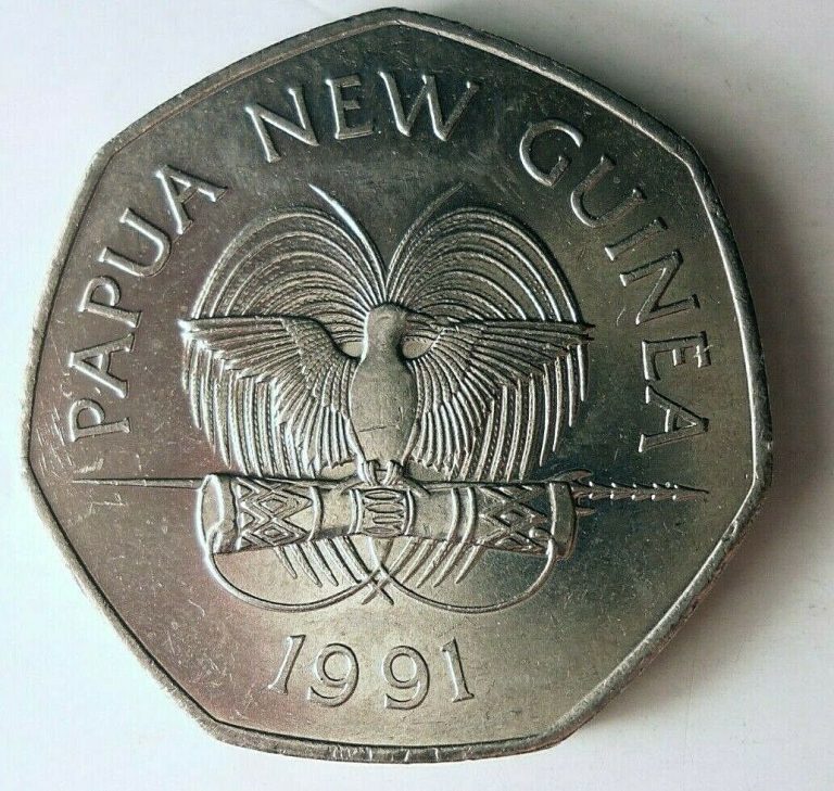 Read more about the article 1991 PAPUA NEW GUINEA 50 TOEA – AU – EXOTIC Coin – FREE SHIP – BIN MMM