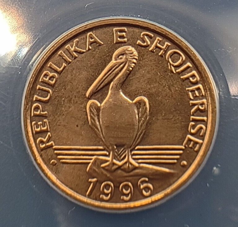 Read more about the article 1996 Albania 1 Lek ANACS MS65RD  Very Rare: Only Graded Coin Online!