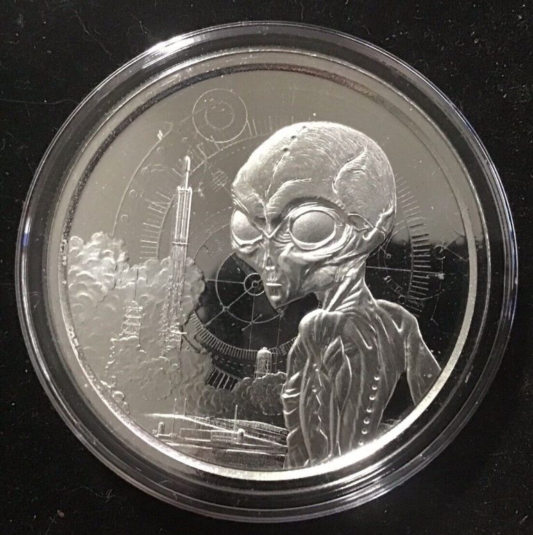 Read more about the article 2021 1 Oz Republic Of Ghana Silver Alien Coin – Limited Mintage 25000 In Capsule