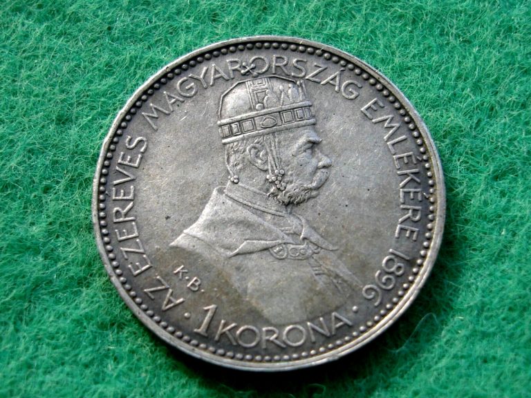 Read more about the article Hungary silver 1 One Korona 1896 Franz Joseph I high grade  (AU-367)