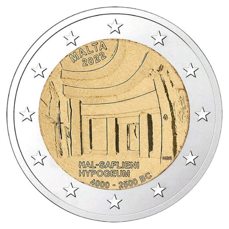 Read more about the article 2022 Malta € 2 Euro UNC Coin UNESCO World Heritage: Hal-Saflieni Hypogeum