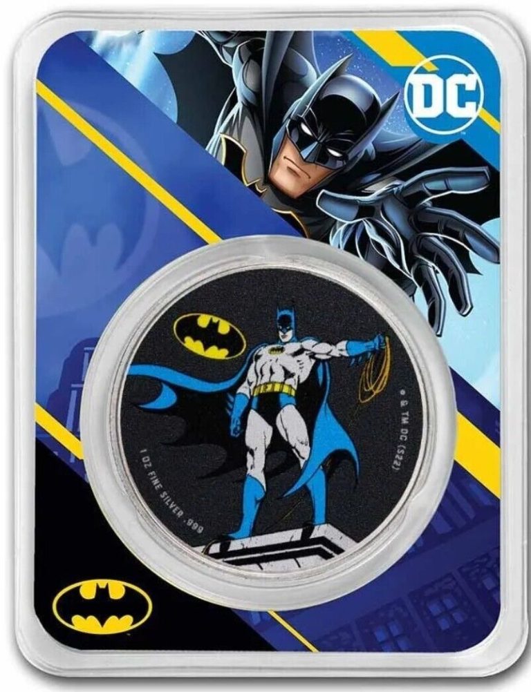 Read more about the article 2023 Samoa 1 oz Silver DC Comics Batman Colorized with TEP PRESALE