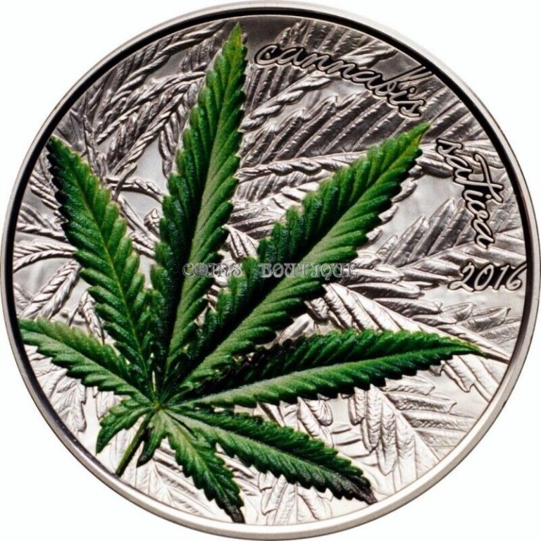 Read more about the article 2016 Cannabis Sativa 1 oz high relief silver coin Benin