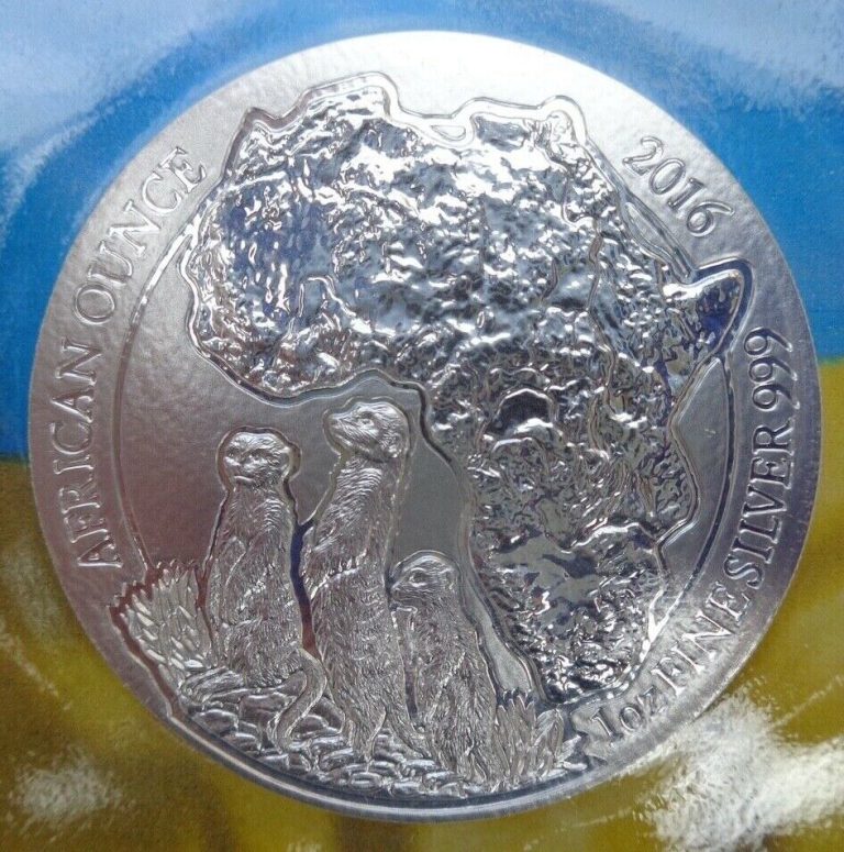 Read more about the article 2016 Rwanda MEERKAT BU coin .999 fine silver